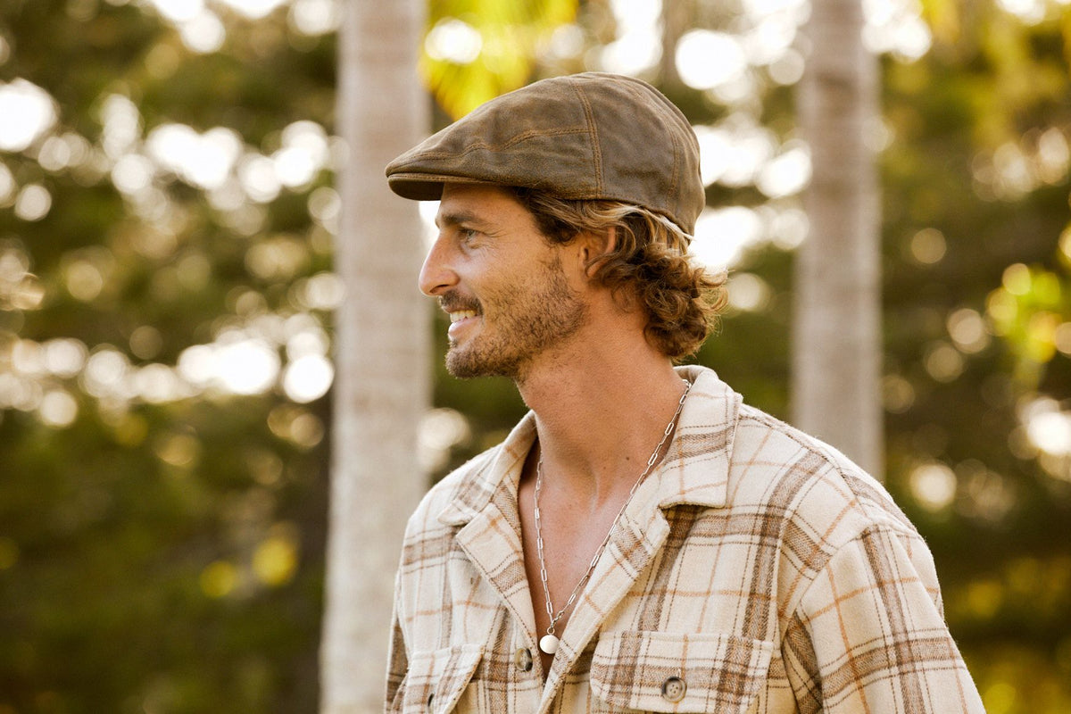 Amalfi Leather Drivers Cap