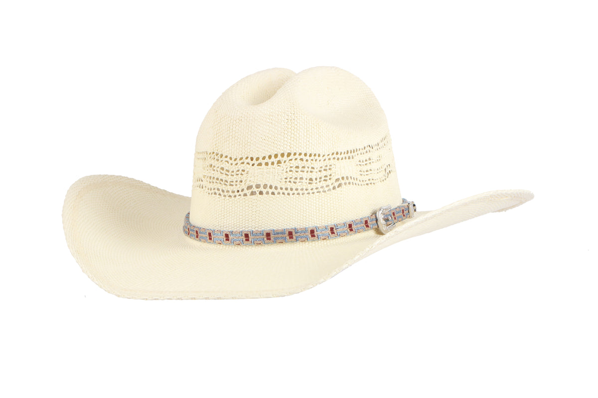 Silver Dollar Saloon Straw Cowboy hat