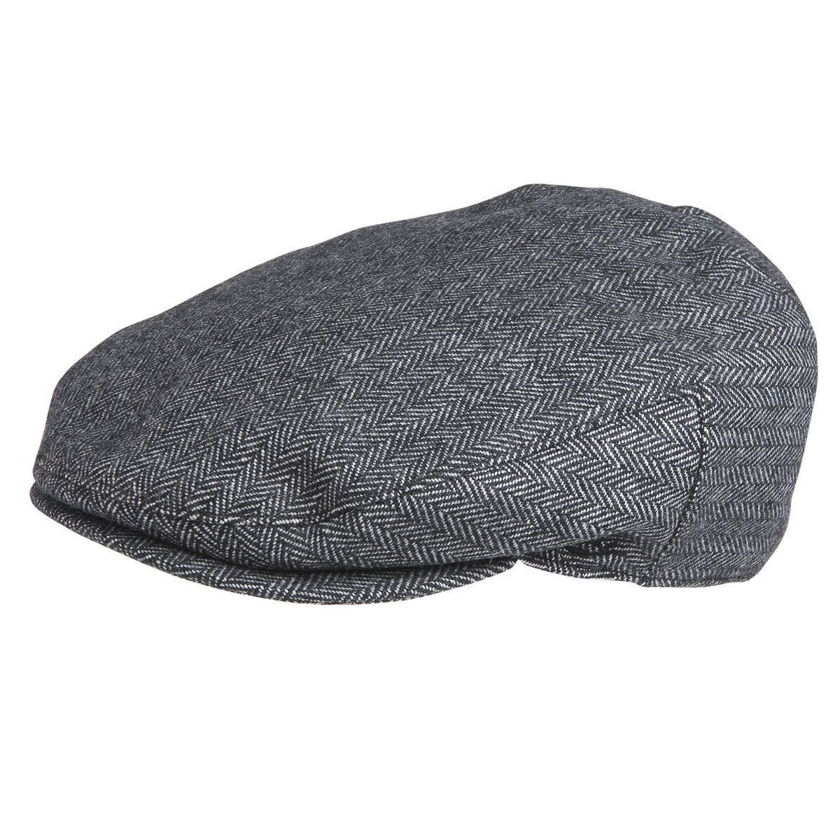 Cloth Hat Newsboy/Flat Caps Grey / Small Alfred Gentlemans Herringbone Drivers Cap