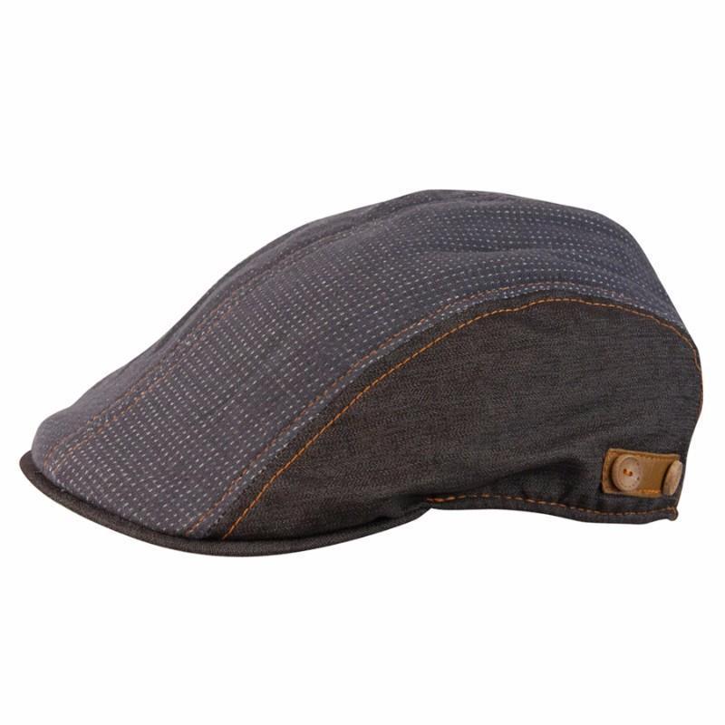 Cloth Hat Newsboy/Flat Caps Brown/Taupe / Small Sinclair Gentleman's Newsboy Cap