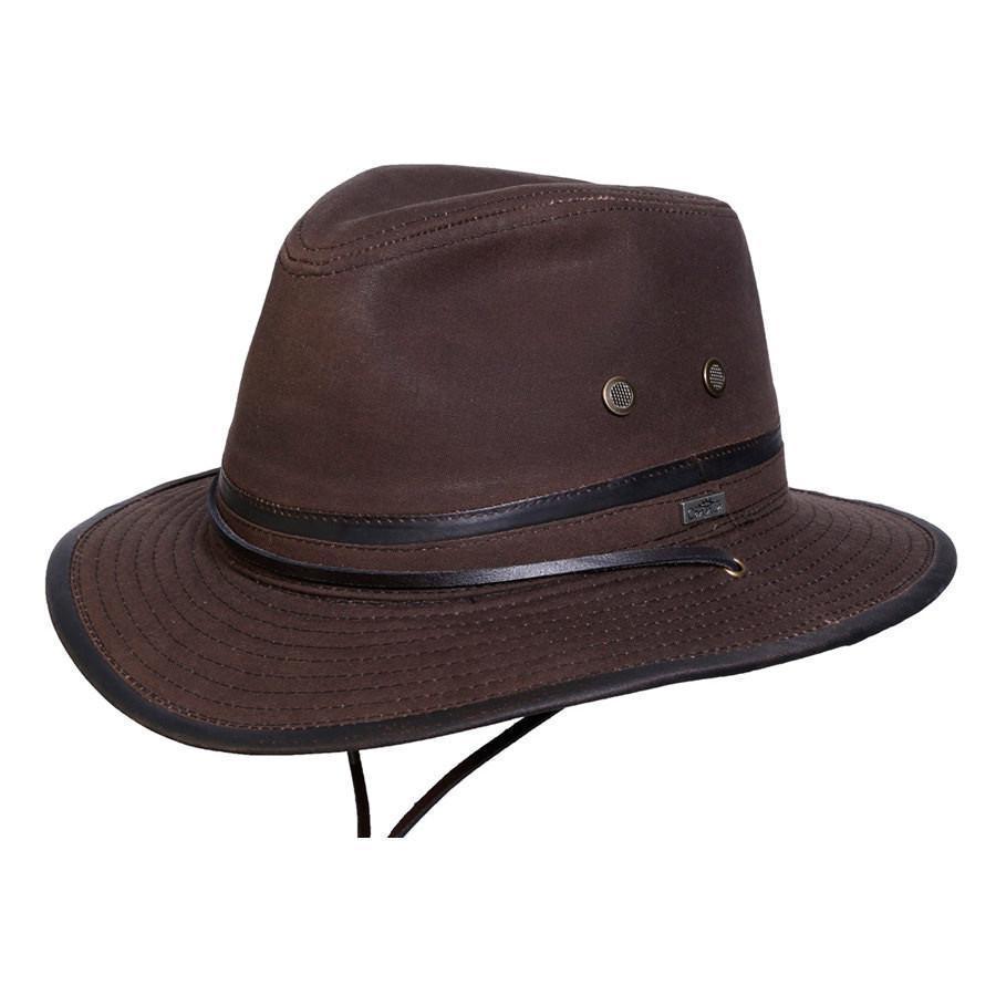 Cloth Hat Outback Hats Brown / Small Mountain Trail Waxed Cotton Hat