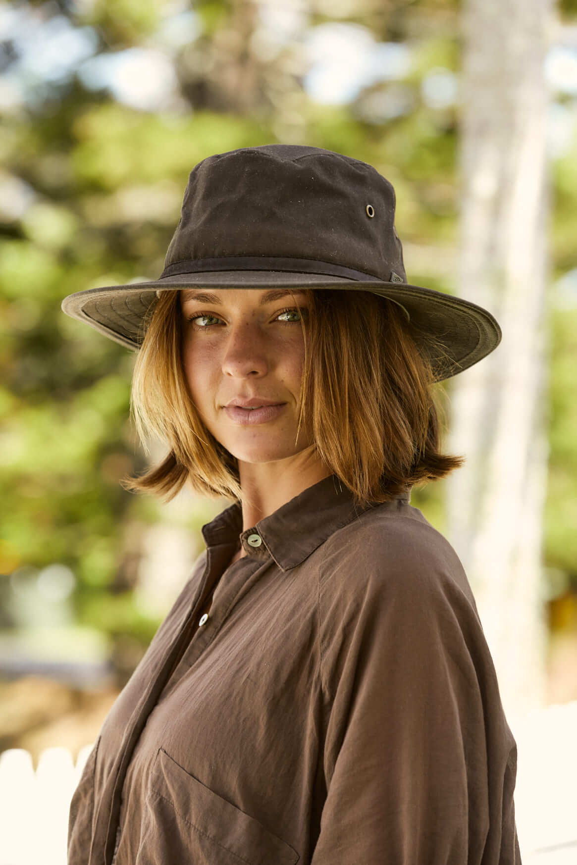 Cloth Hat Safari Hats Portland Waxed Cotton Rain Hat