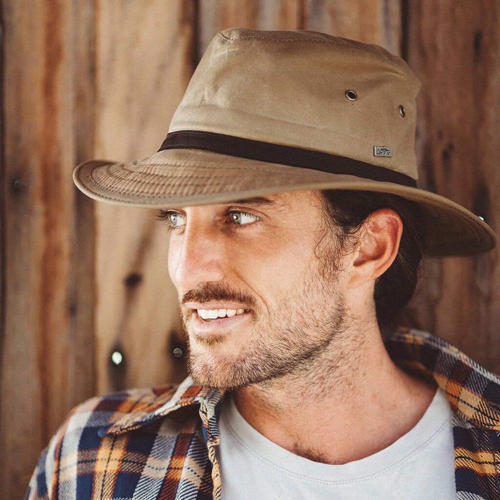 Cloth Hat Safari Hats Portland Waxed Cotton Rain Hat
