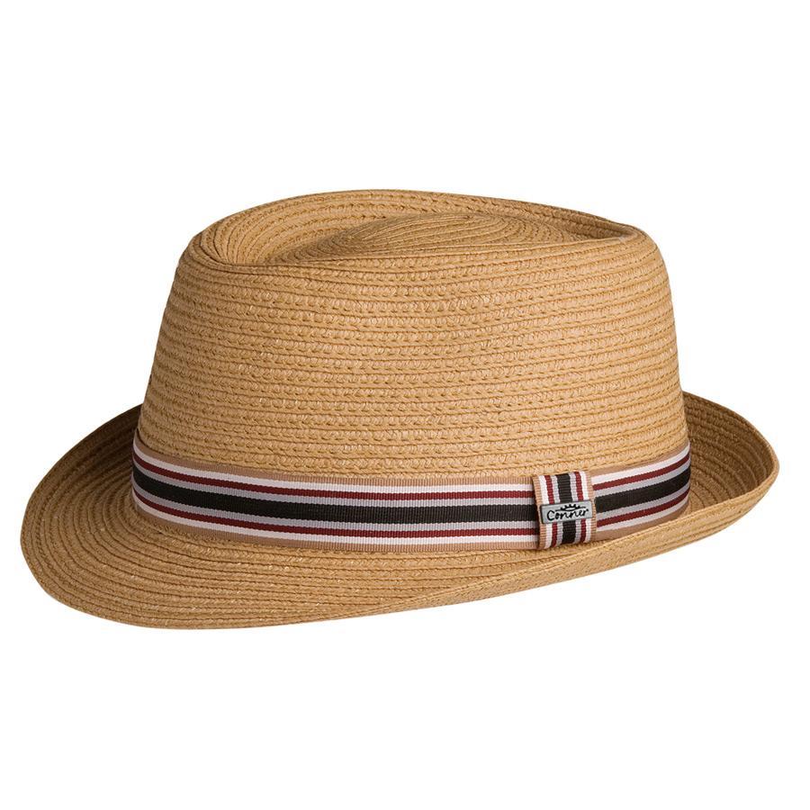 Conner Hats Fedoras Tan / Small/Medium 5th Avenue Straw Pork Pie Fedora