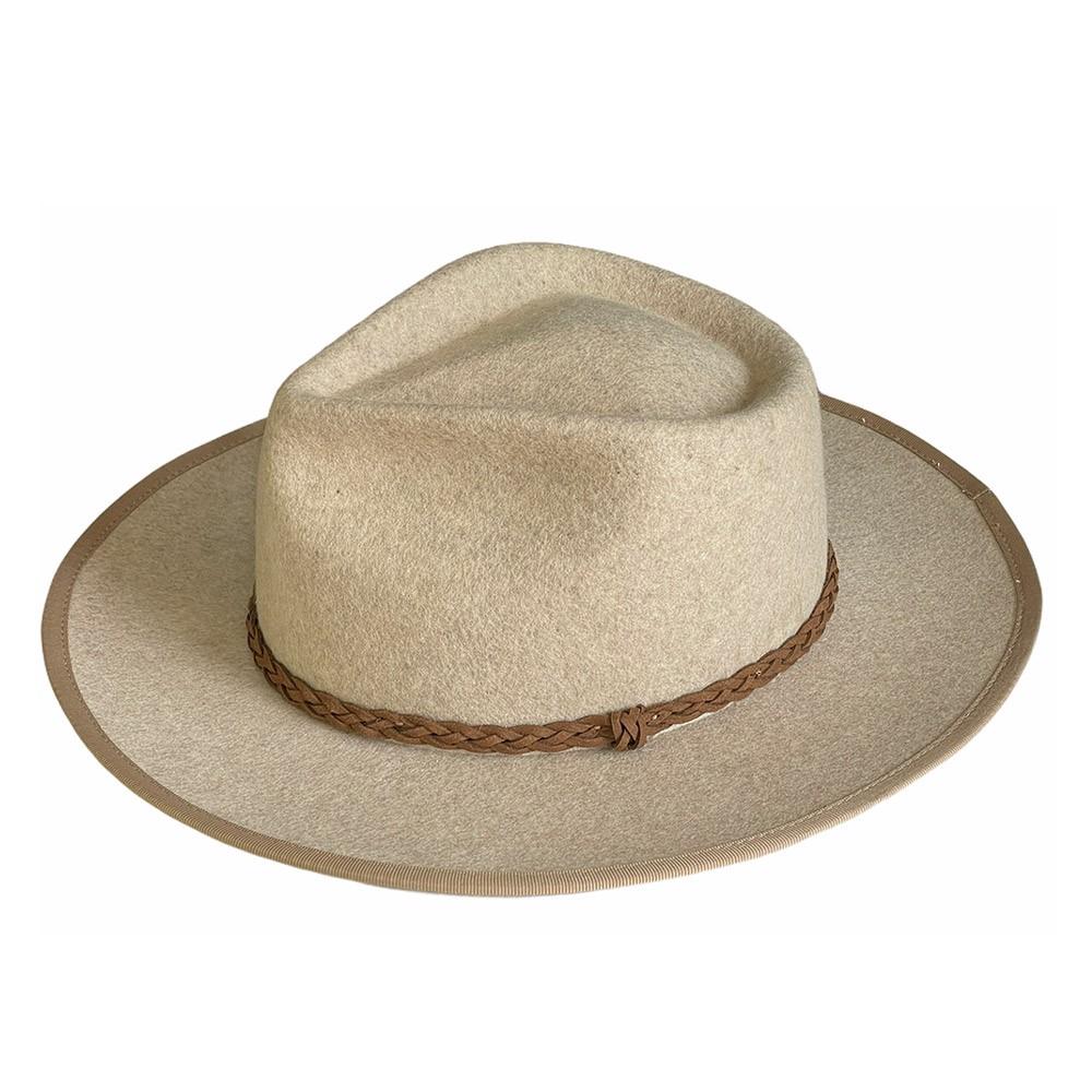 Conner Hats Outback Hats Small / Stone ULURU OUTBACK WOOL HAT