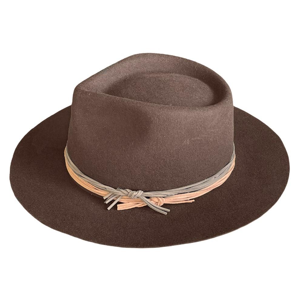 Conner Hats Small / Brown Tambourine Outback Wool Hat