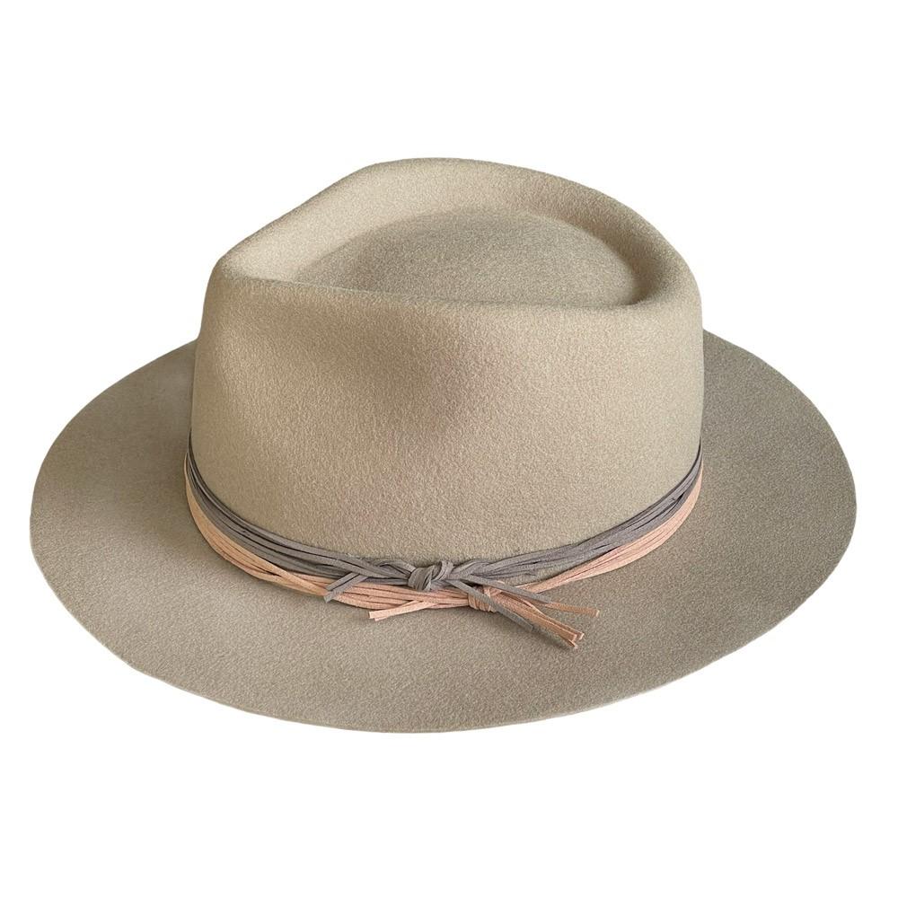 Conner Hats Small / Putty Tambourine Outback Wool Hat