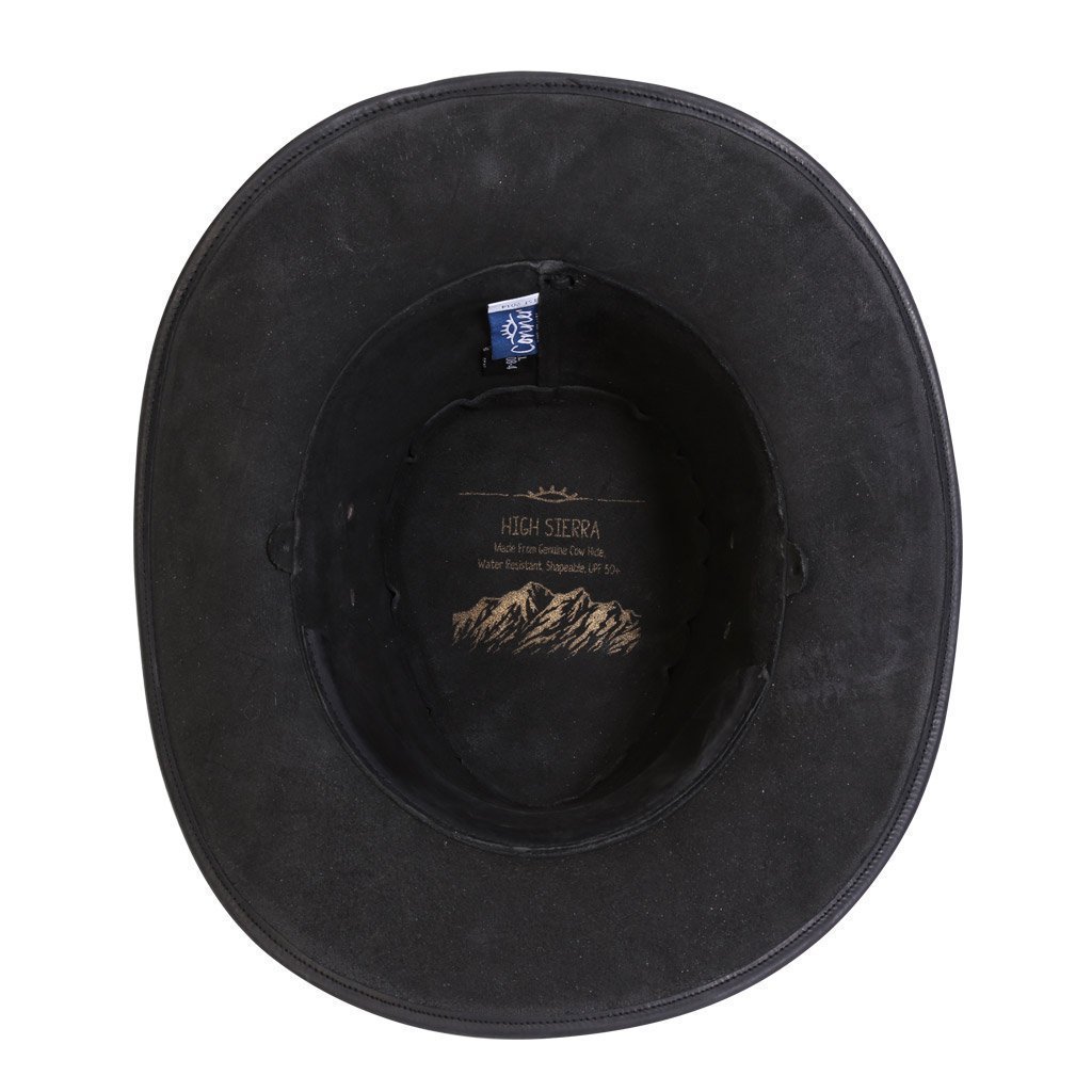 Leather Hat Outback Hats High Sierra Shapeable Leather Hat