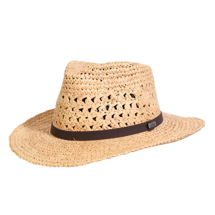 Straw Hat Golf Hats Natural / Small/Medium Montego Bay Raffia Hat