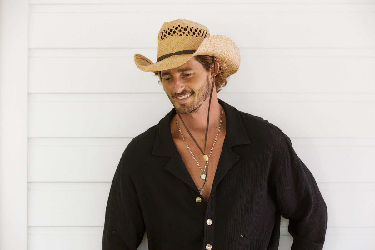 Straw Hat Western Hats Jasper Raffia Western Hat