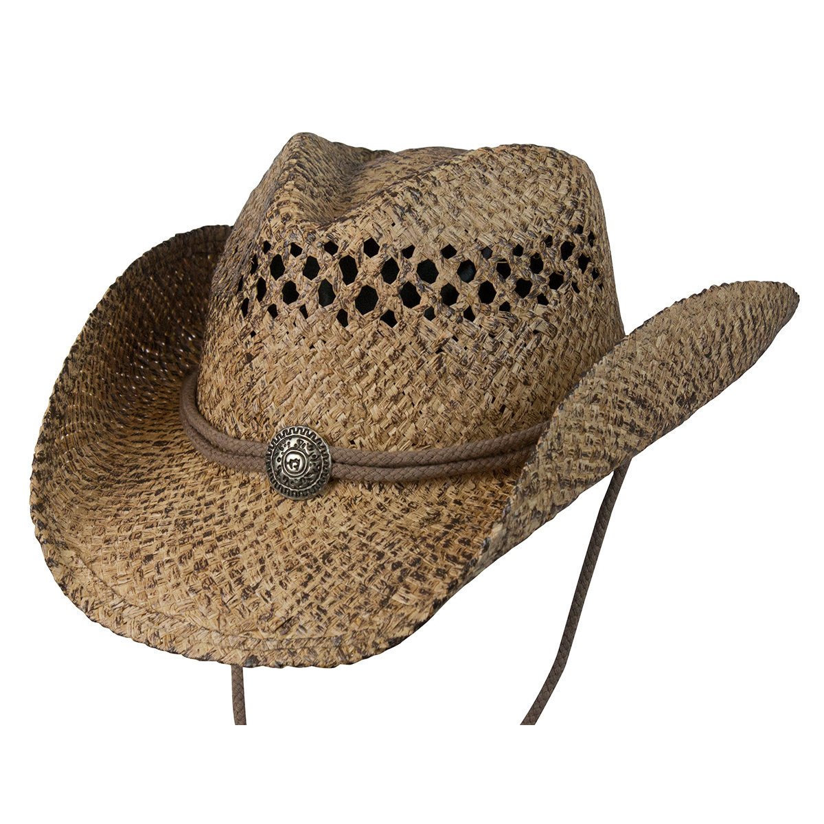 Straw Hat Western Hats Coffee / Small/Medium John Stone Western Shapeable Raffia Hat