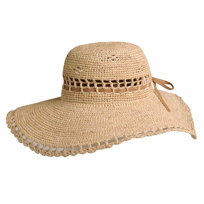 Straw Hat Women's Hat Natural / One Size Amy Summer Womens Raffia Hat