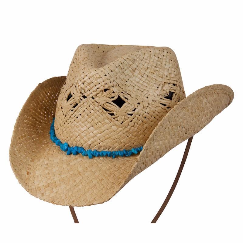 Straw Hat Women's Hat Natural / One Size Cascade Mountain Organic Raffia Western Hat