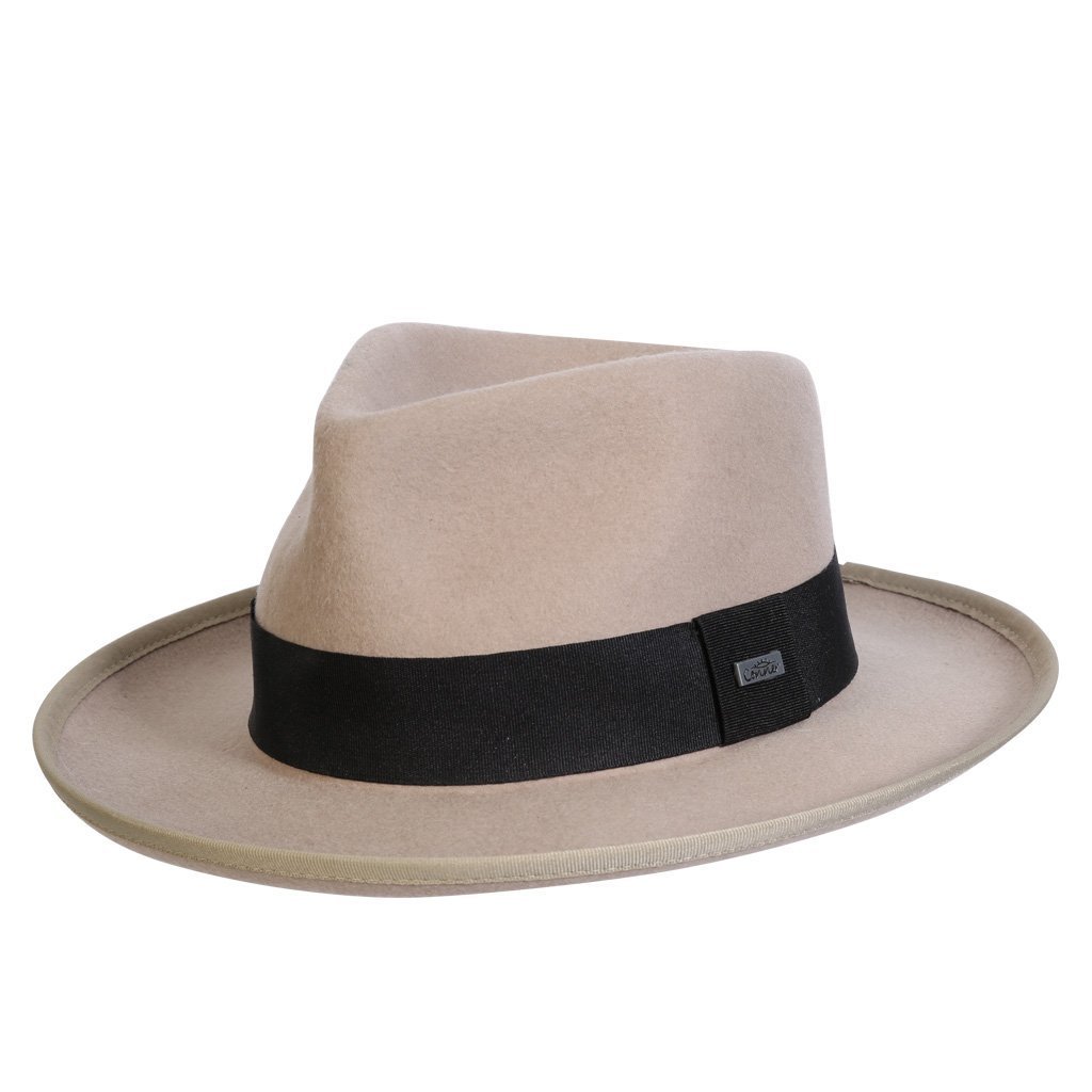 Wool Hat Fedoras Putty / Small Buster Wool Fedora