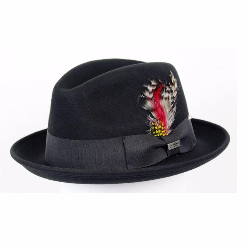 Wool Hat Fedoras Black / Small Detroit Wool Fedora