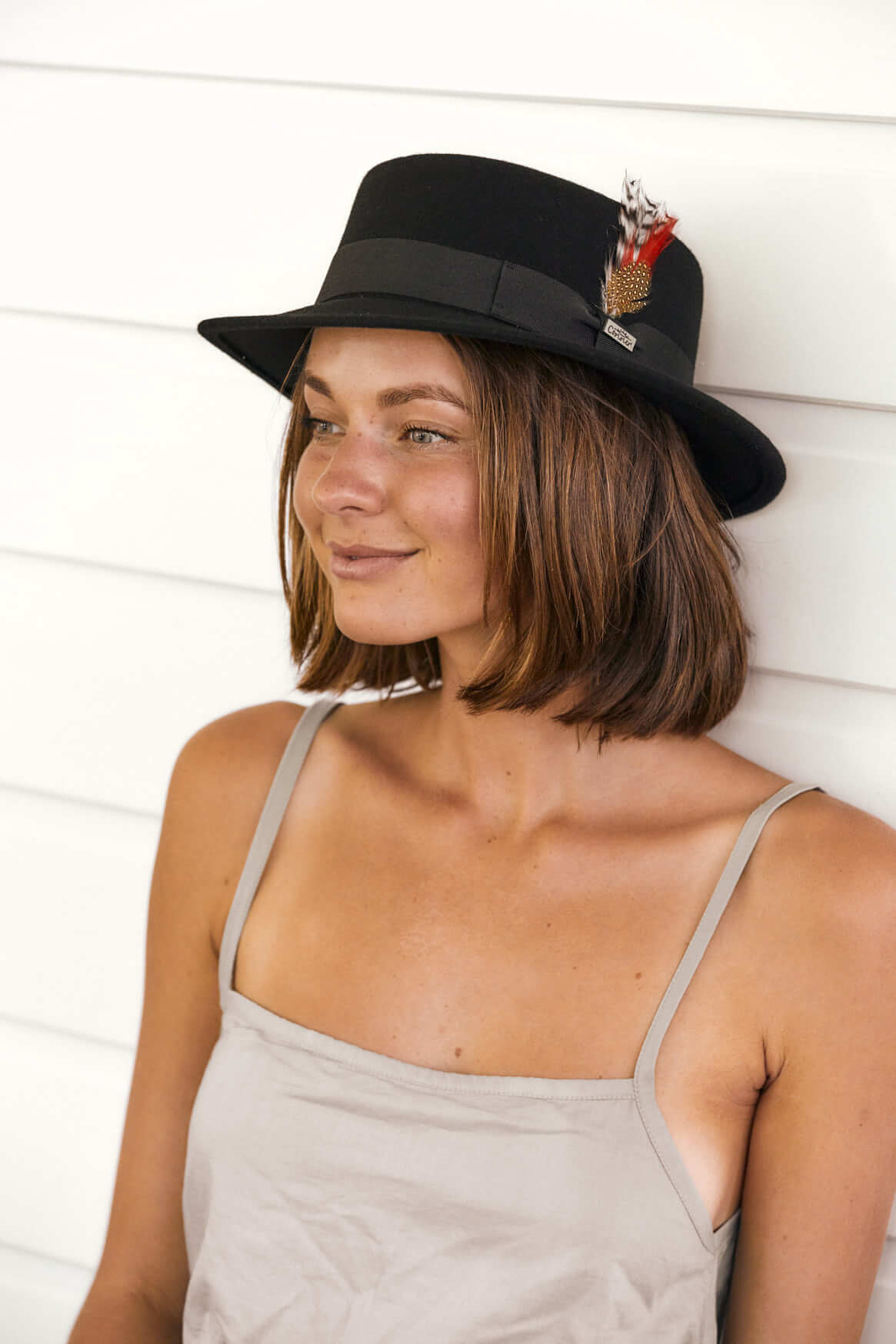 Wool Hat Fedoras Black / One Size Trident Wool Boater Hat