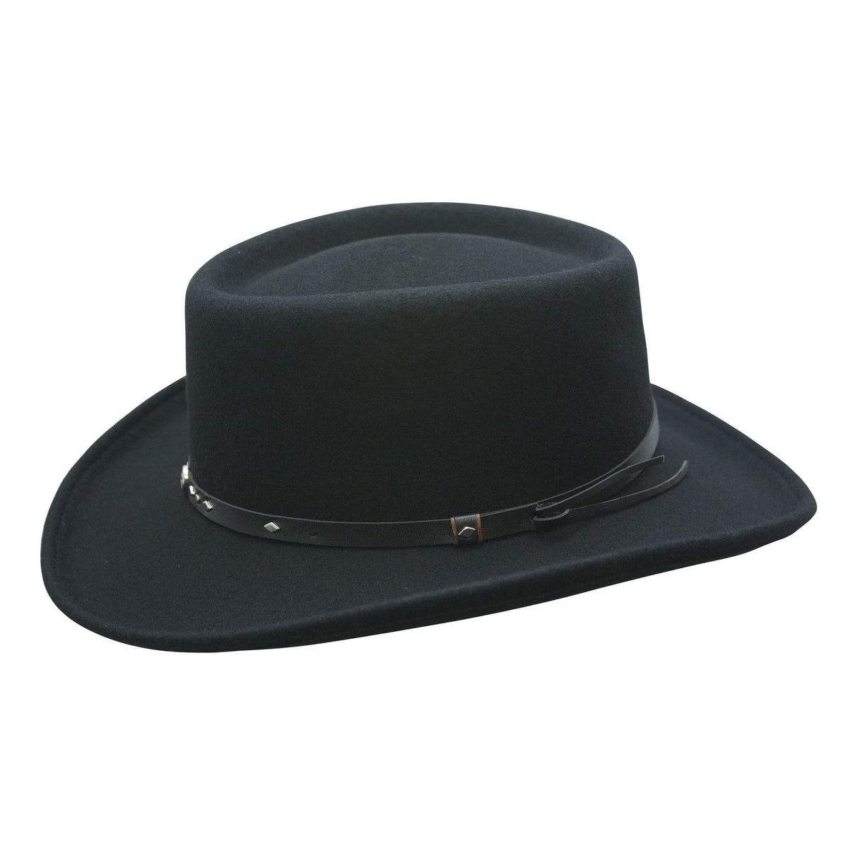 Wool Hat Gamblers Black / Small Quincy Waterproof Wool Gambler