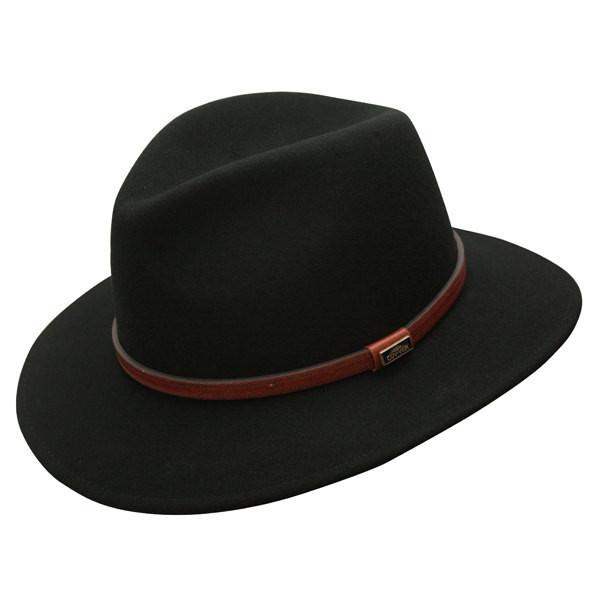 Wool Hat Outback Hats Black / Small Jackeroo Crushable Wool Hat