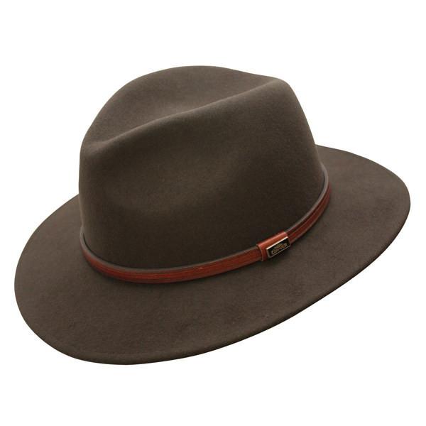 Wool Hat Outback Hats Brown / Small Jackeroo Crushable Wool Hat