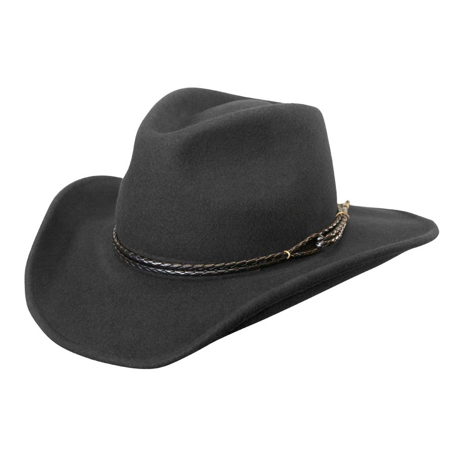Wool Hat Western Hats Outlaw Western Shapeable Wool Hat