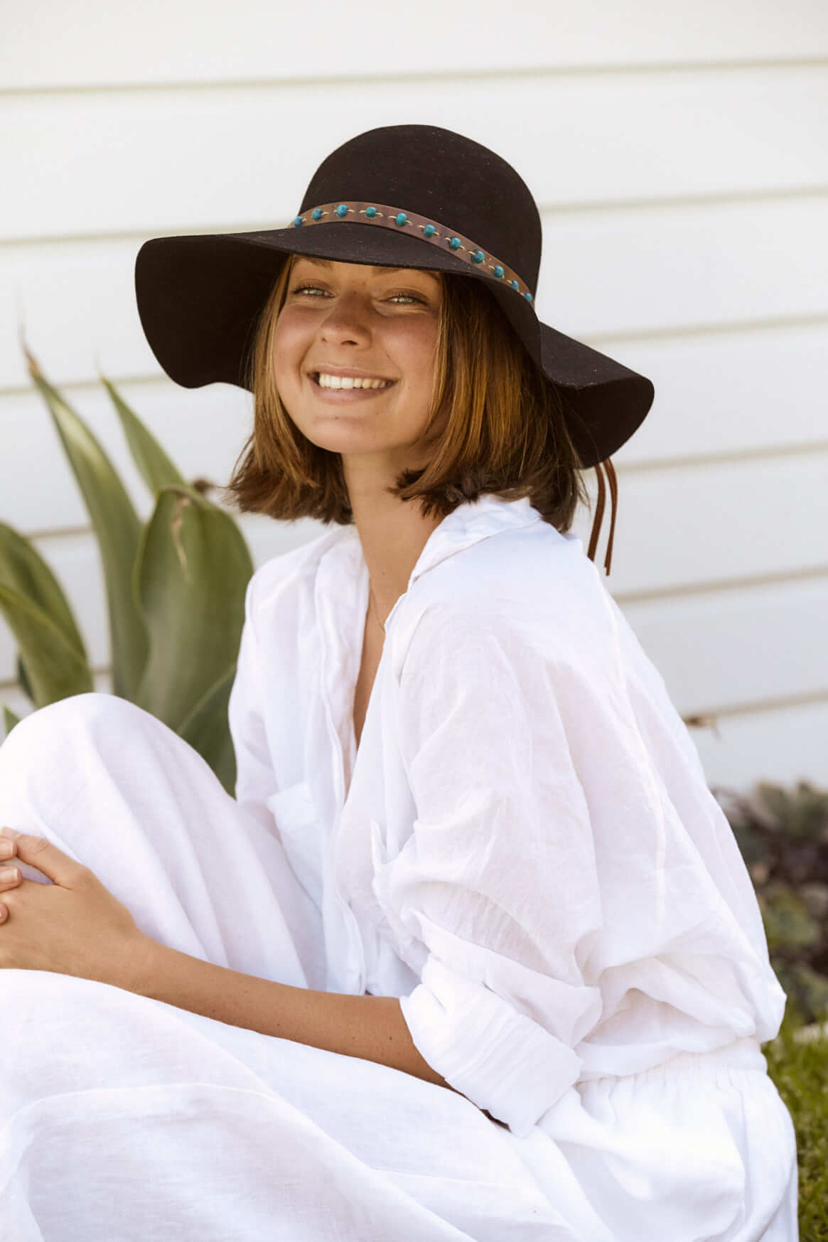 Wool Hat Women's Hat 1970 Australian Wool Floppy Hat