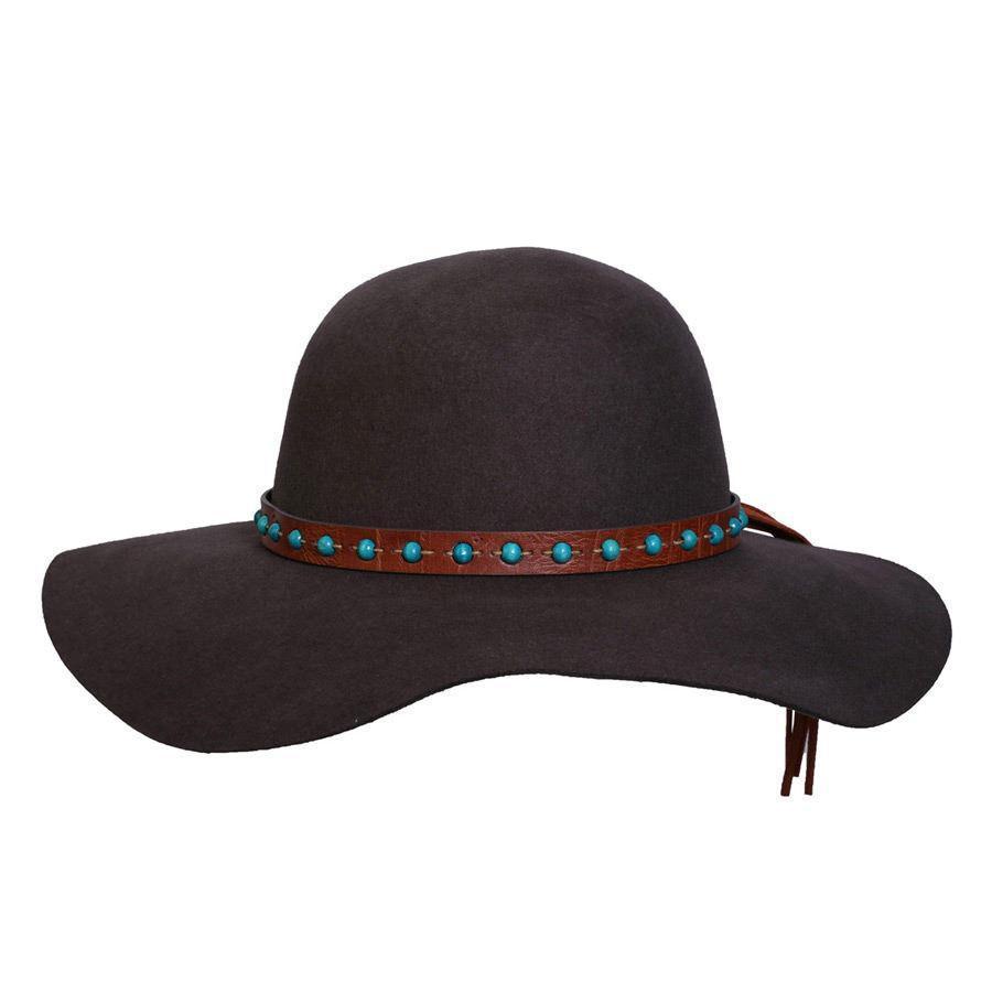 Wool Hat Women's Hat Chocolate 1970 Australian Wool Floppy Hat