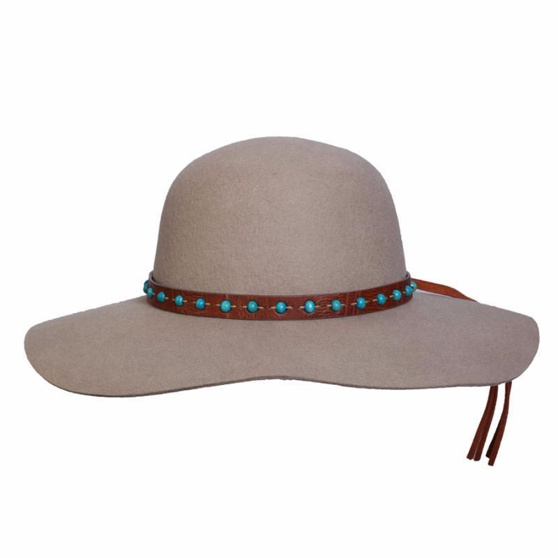 Wool Hat Women's Hat Putty 1970 Australian Wool Floppy Hat